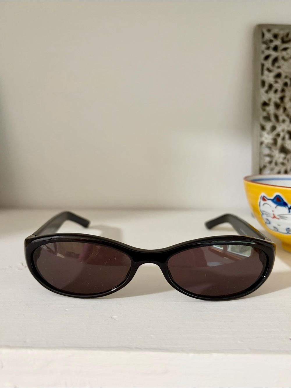 Gucci Y2K Black Oval Women's Sunglasses